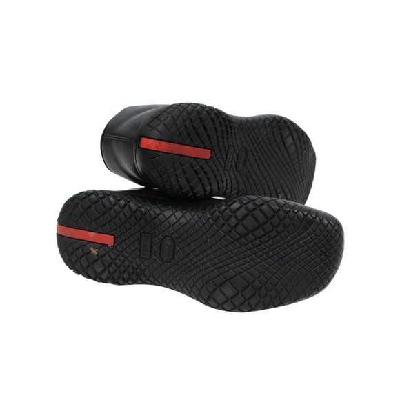 Prada Men Vintage AW99 Chunky Derby US8 UK7 Black Leather Square Toe Platform - Picture 10 of 11